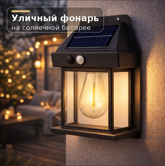 Уличный фонарь на солнечной батарее